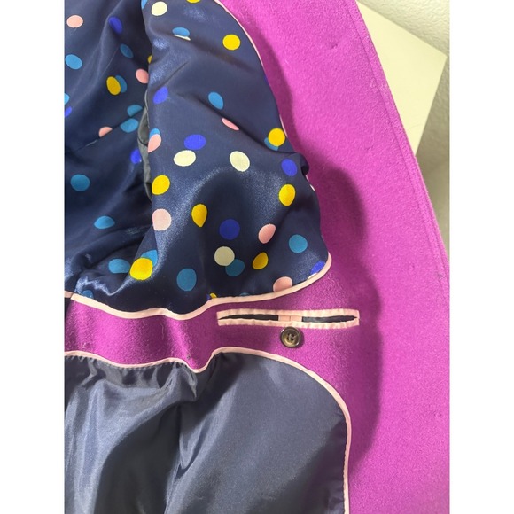 Boden Wool Cashmere Blend Magenta Coat Button Women US 14 - Picture 14 of 14